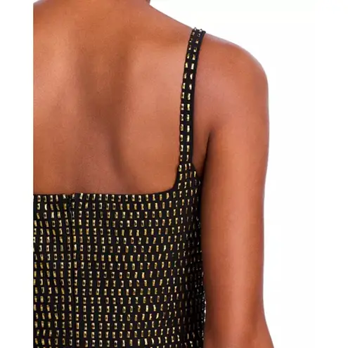 Aqua x Wicked Bodycon Dress Gold Studded Sleeveless Party Cocktail M Black Size M