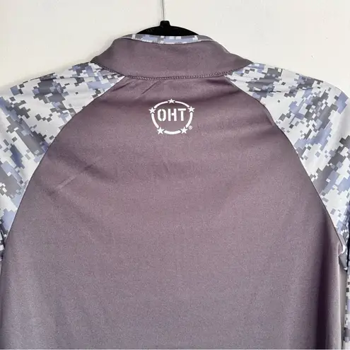 Florida Gators Colosseum Women’s OHT Military Grey Camo 1/4 Zip Pullover Size S Gray