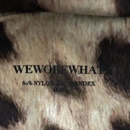 We Wore What NEW Size L Large  Leopard Print Bandeau Bra