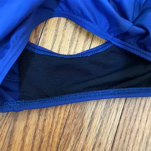 Tommy Bahama  ring front cut out one piece swimsuit blue‎ size 8