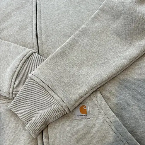 Carhartt Womens Carharrt Full Zip Up Sz M Light Grey