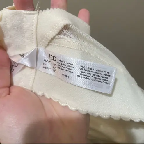 Dominique Women's Noemi Backless Strapless Bustier Bridal Bra Ivory Size 42D