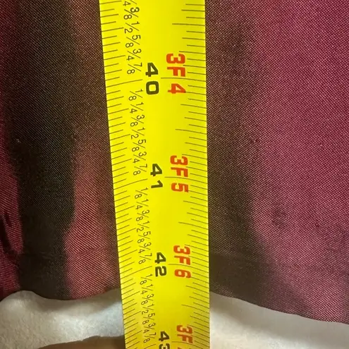 VTG JR Nites Caliendo Medium Satin Maxi Skirt Maroon Deep Red Romantic Goth Sexy