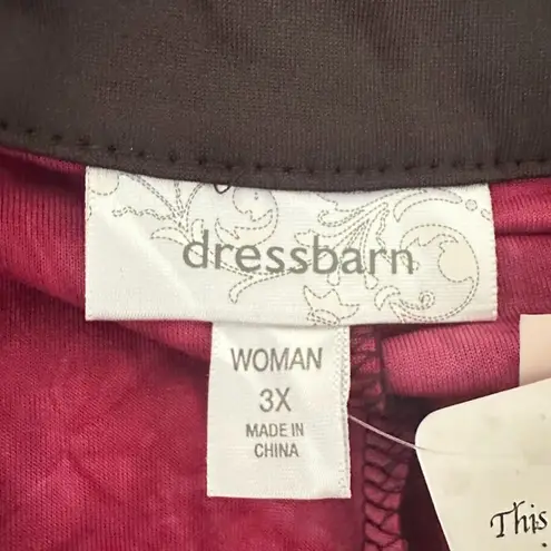 Dress Barn Size 3X Vintage Velvet Burnout Top Witchy Whimsigoth Fairygrunge Y2K Red