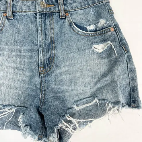 Wild Fable High Rise Jean Shorts Distressed Ripped Cut Off Size 2