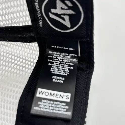 47 Brand NEW Colorado Rockies Trucker Cap Womens Black Snapback Adjustable 47 MVP Hat