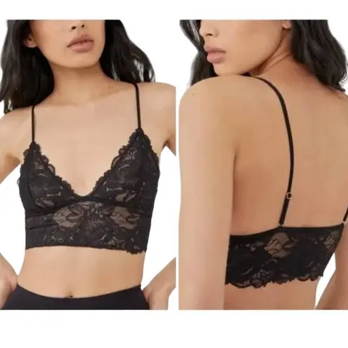 Free People NWT!  2 Pack Everyday Lace Longline Bralette  - Size Large