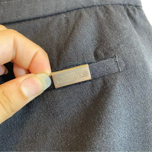 Massimo Dutti | High-Rise Straight Leg Business Casual Trouser Pants Black Sz 4