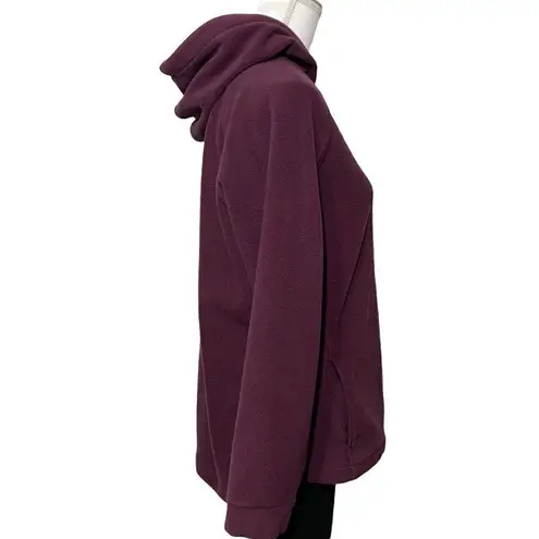 Woolrich WOMEN’S purple fleece quarter zip hoodie