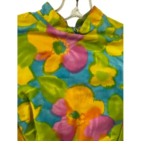 Hawaiian Tropic Vintage Zacuto Vintage Hawaiian Print Maxi Dress Women's Size M