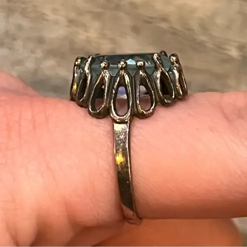 Blue Topaz Ring Sterling Silver