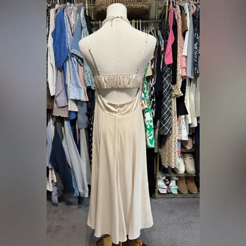 EXPRESS Satin Midi Slip Dress