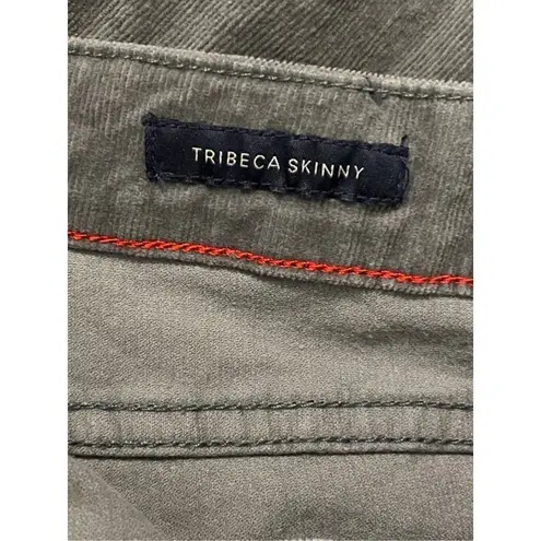 Tommy Hilfiger  Tribeca Skinny Gray Corduroy Pants Chinos Sz 16 34.5x26.5