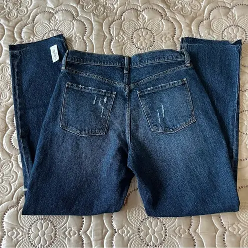 Old Navy  High Rise Slouchy Straight Distressed Jeans NEW Size 4