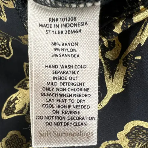 Soft Surroundings Pants Women XS Perfect Ponte Marley Straight Leg Dark Academia