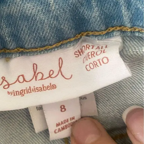 Isabel Maternity by Ingrid & Isabel Shortall Maternity Jean Shorts Light Wash 8 Blue Size undefined