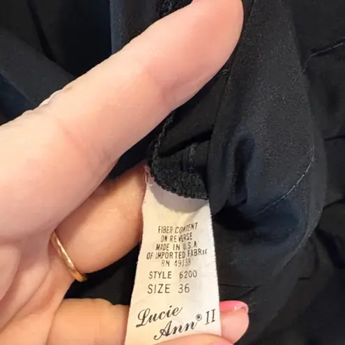 Vintage lingerie black slip cami top Size M