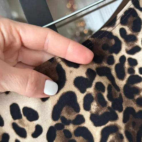 Reformation  iggy one shoulder tank top cropped leopard print deadstock fabric