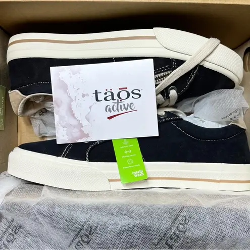 TAOS Z Soul Style Black and Tan Sneakers Ladies 8.5 NEW W BOX DISTRESSED