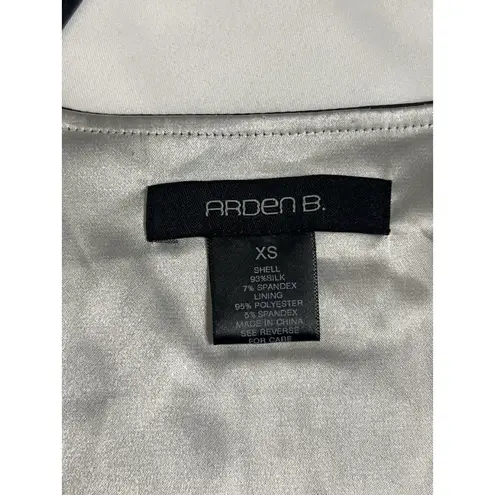 Arden B 90s Y2K 60s Mod Dress Op Art Geometric Silk Blend Racerback Mini Retro 4