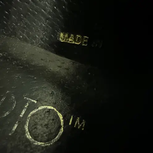 Franco Sarto Vtg Y2K  Navy Blue Chunky Heels Size 8M Business Work Shoes