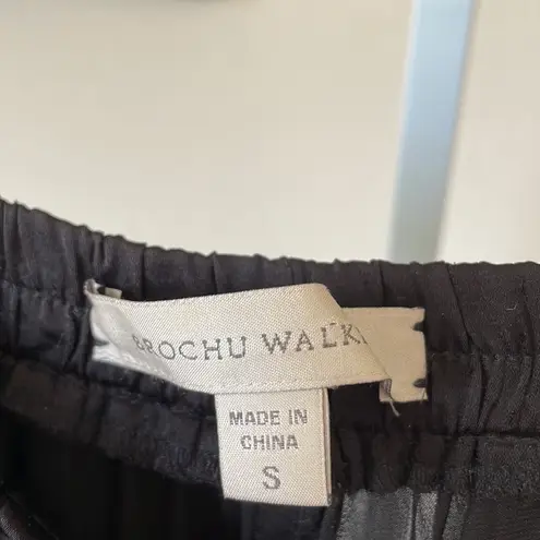 Brochu Walker stunning silky black cullote skirt