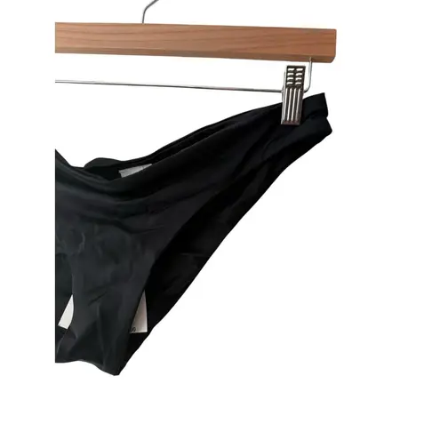 BECCA by Rebecca virtue Becca Adela Black Shirred Hipster Bikini Swimsuit Bottoms Size Large