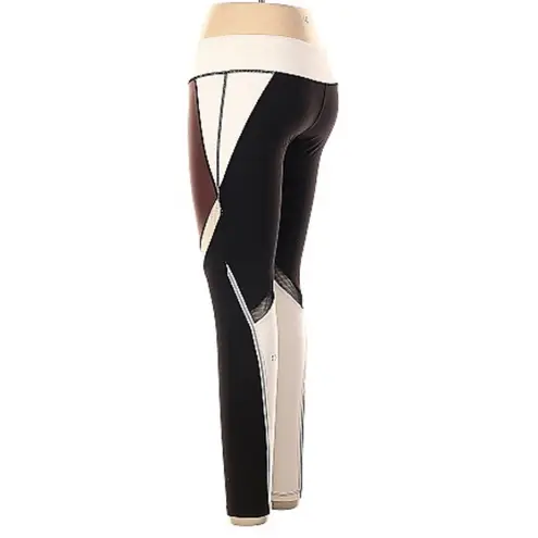 SPLITS 59 Jordan Tight Leggings Colorblock Pattern Black White Copper Metallic L