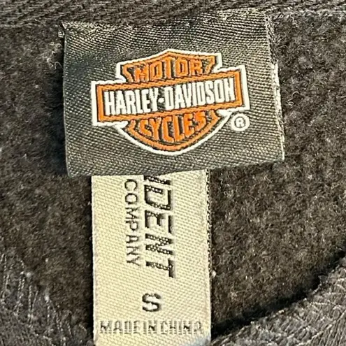 Harley Davidson Size S Free To Roam Hoodie Sweatshirt Charcoal Black Orlando FL Gray