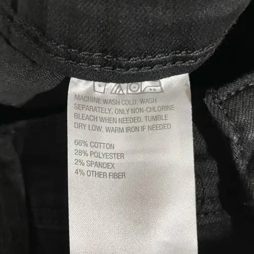 New IMAN Stretch Denim High Rise Full Length Bootcut Jeans Black Size 18W