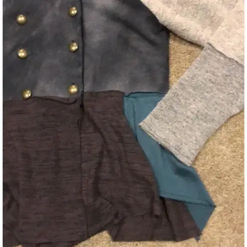 BKE Women's Double Breasted Blazer Multicolor Size M Long Sleeve