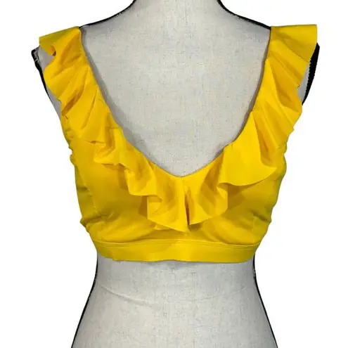 Bleu Rod Beattie SZ 40D Rufflicious Tuscan Sun Bikini Top Swim Underwire Yellow