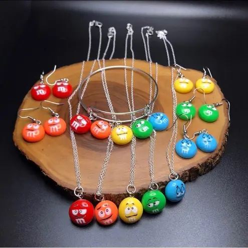 Blue M&M Jewelry Set