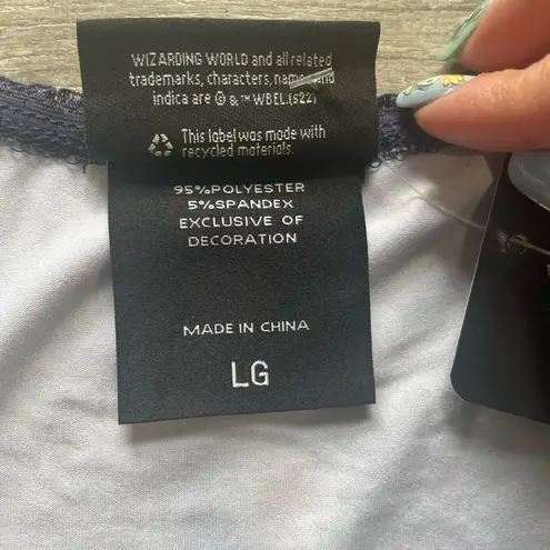 Her Universe Harry Potter Deathly Hallows Floral Square Neck shirt