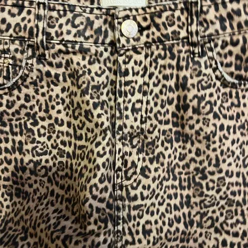 River Island  high rise animal print jeans 14