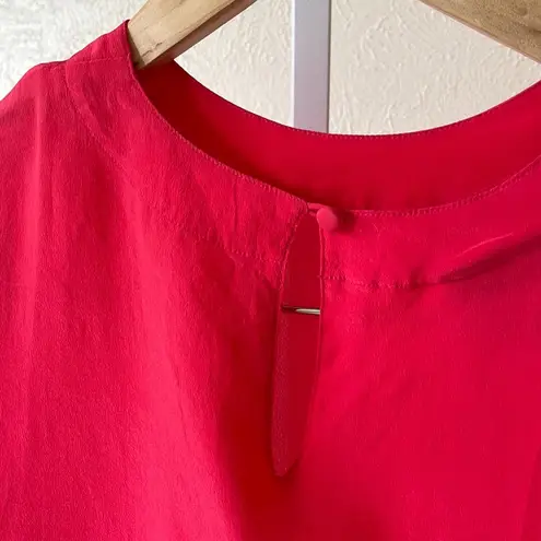 Vintage Bethany beautiful coral 100% silk blouse Pink Size M