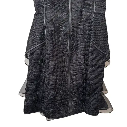 Jason Wu Raffia Ruffle Sleeveless Dress Sz 6