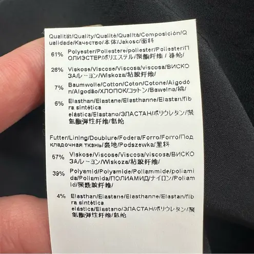 Hugo Boss Boss Asymmetrical Shoulder Little Black Knee Length Dress, 6