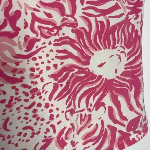 Lilly Pulitzer  Michelle Pink Animal Print T-Shirt – Size Small