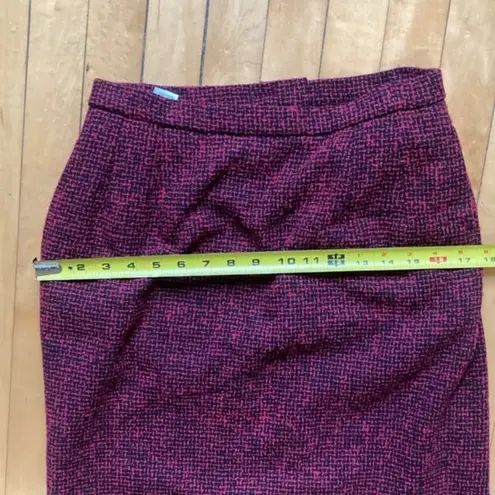 Pendleton  Wool Red Pencil Skirt