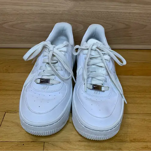 Nike  Air Force 1 White Platform Sneakers - Size 5.5 - Image 3