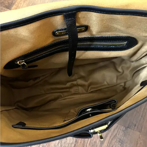 Ralph Lauren  COLLECTION, black leather messenger bag, NWT