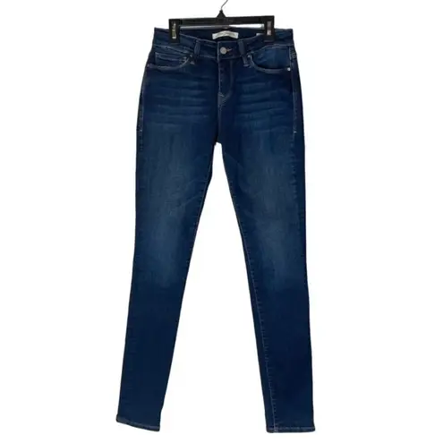 Mavi Blue Dark Wash Denim Alexa Mid Rise Skinny Jeans Size 25