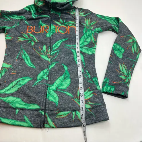 Burton WB Peak Hoodie Dry-ride Dark Ash Hawaiian Full Zip Hooded Jacket Size XS