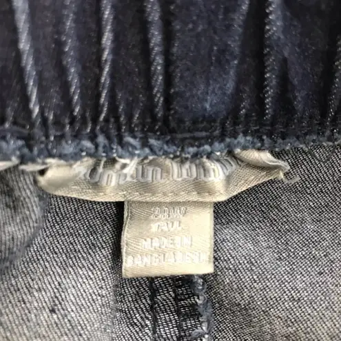 Woman Within  Straight Leg Blue Jeans. Size 28 Tall.