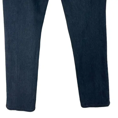 Seven7 SZ 29 Straight Jeans Low-Rise Distressed Whiskered Pockets Black Wash