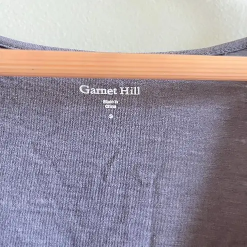 Garnet Hill V Neck Empire Waist Short Sleeve Midi Dress Womens Sz S Cott…