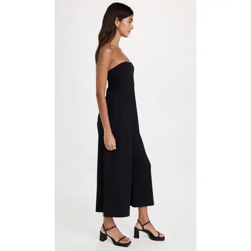 Susana Monaco NWT 
Aimee Wide Leg Tube Jumpsuit Black Sz Large $168