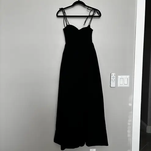STAUD Landry Black Maxi Dress Size L