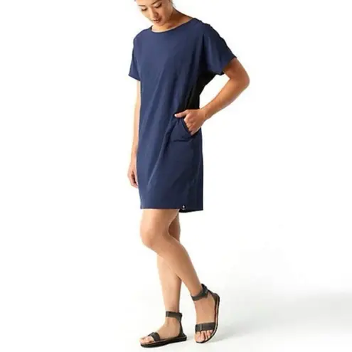 Smartwool Short Sleeve Athletic Dress Navy and Black | S